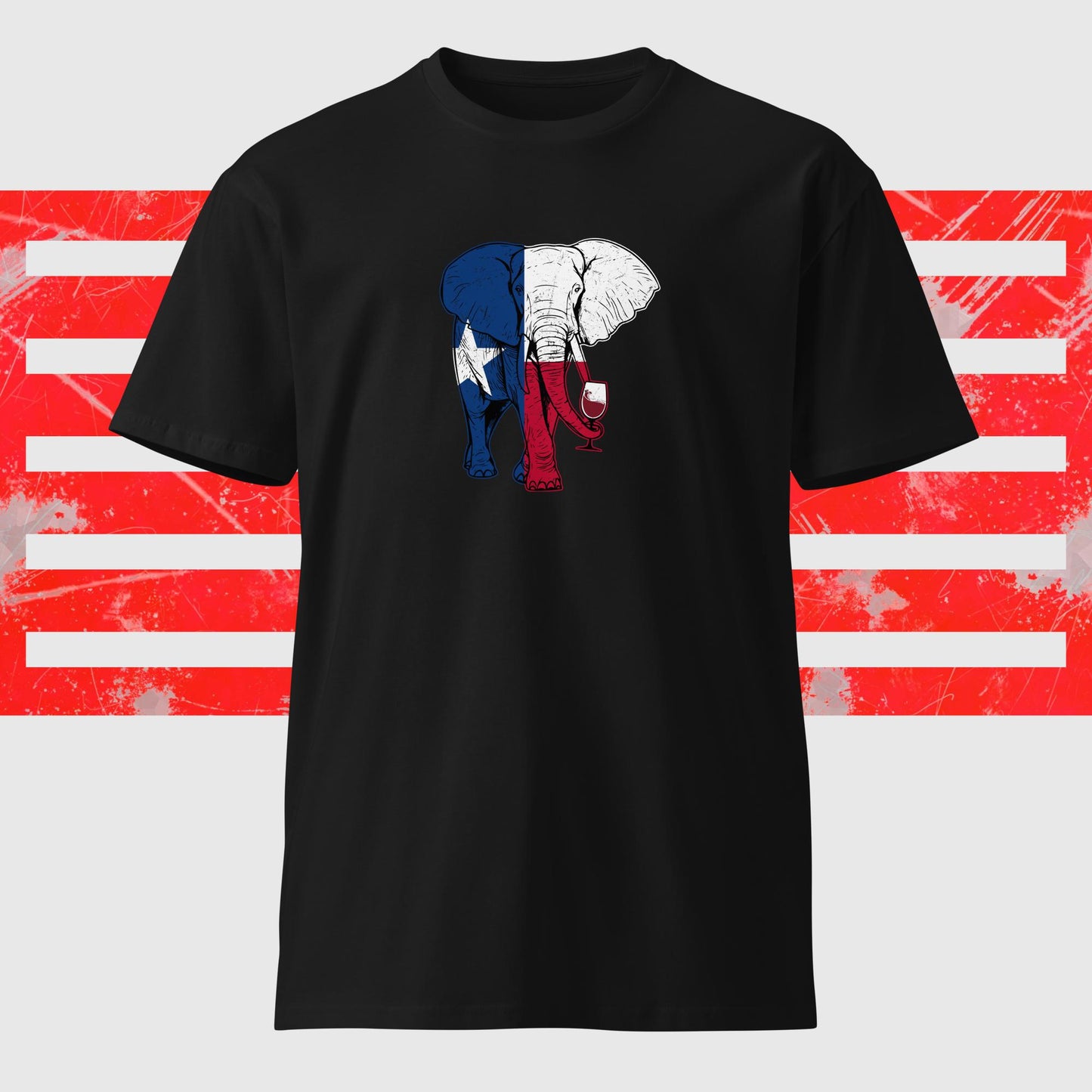Elephants Love Wine Too! Unisex premium t-shirt