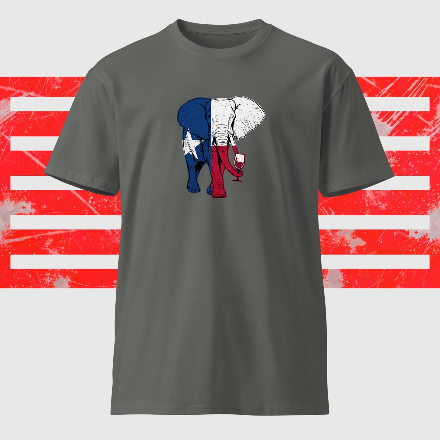 Elephants Love Wine Too! Unisex premium t-shirt