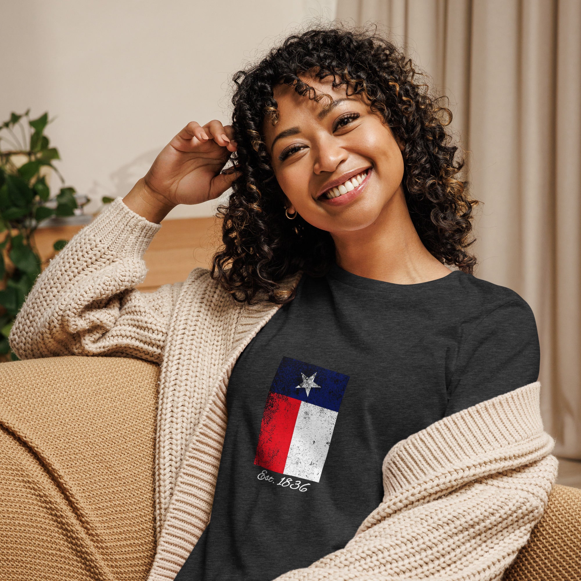 Women's T-Shirts [Out of Print] r / The Odyssey Womens Relaxed Fit Tee [Gilded] (Vintage Navy) The Odyssey women's relaxed fit t-shirt — Out of Print